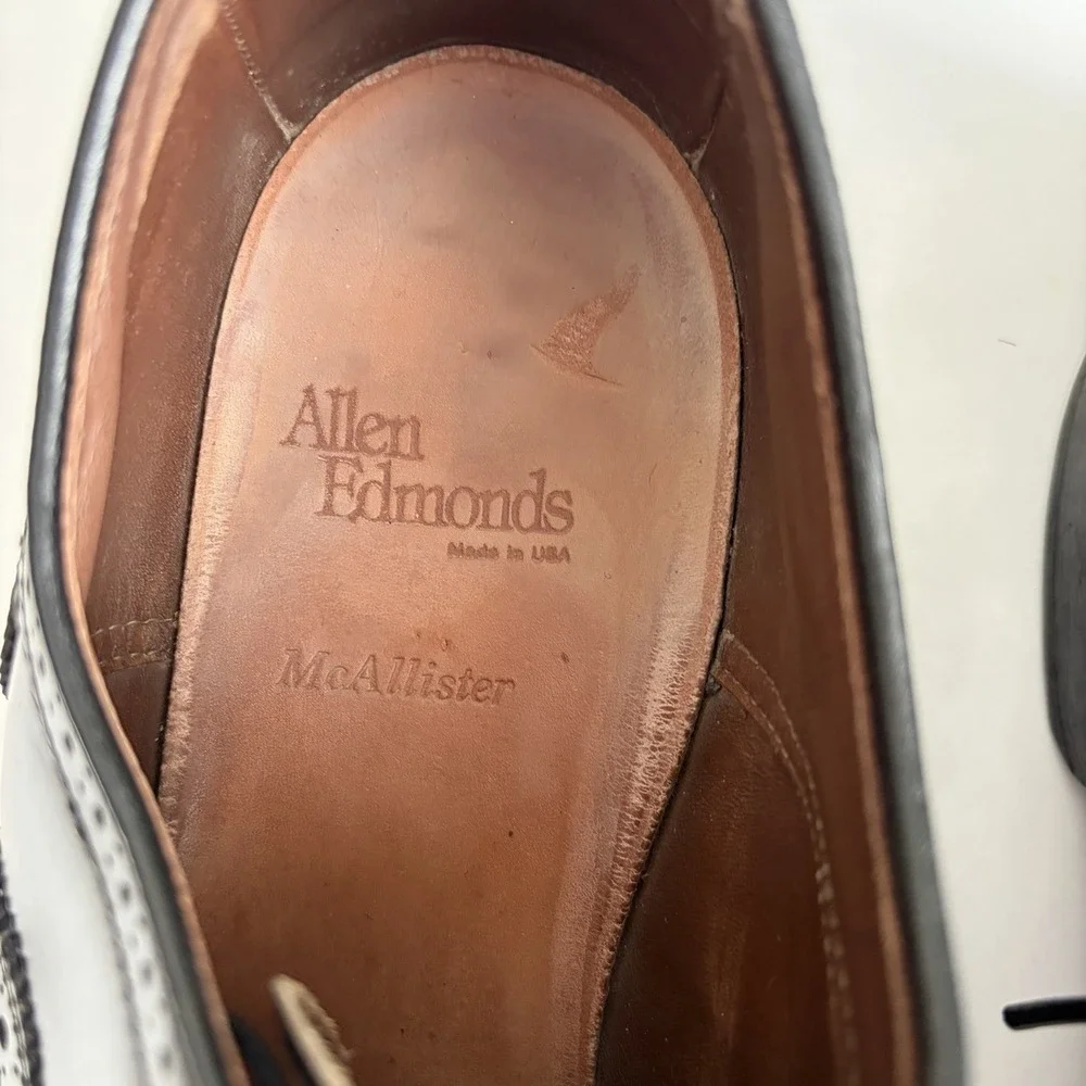 Allen Edmonds McAllister Brogue Wingtip Dress‎ Shoes Men's 11.5 D Black Classic
